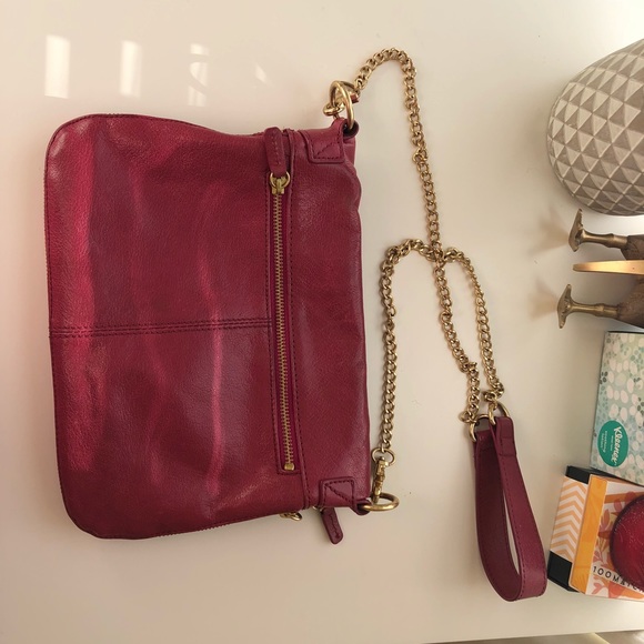 Salad Calf leather pink crossbody bag - Picture 2 of 5
